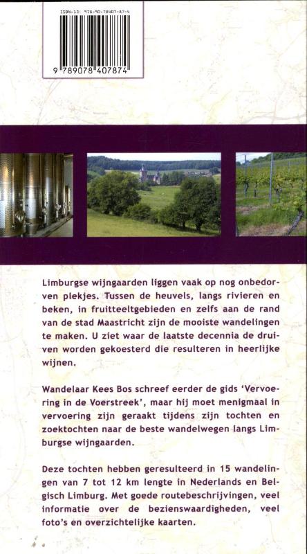 Achterkant van Langs Limburgse wijngaarden