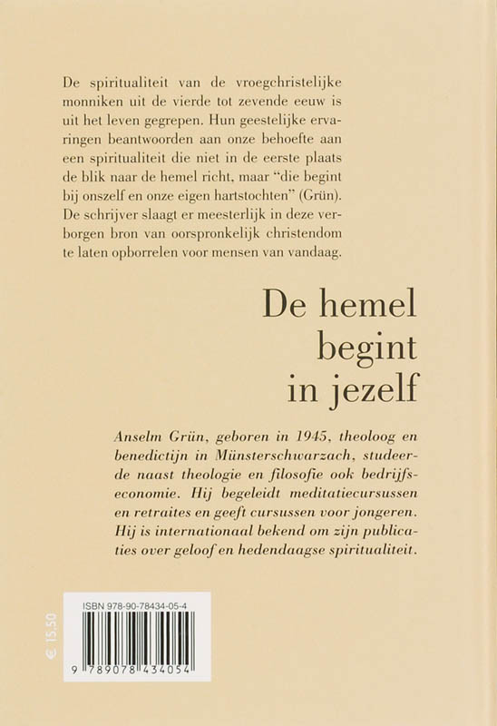 Achterkant van De hemel begint bij jezelf