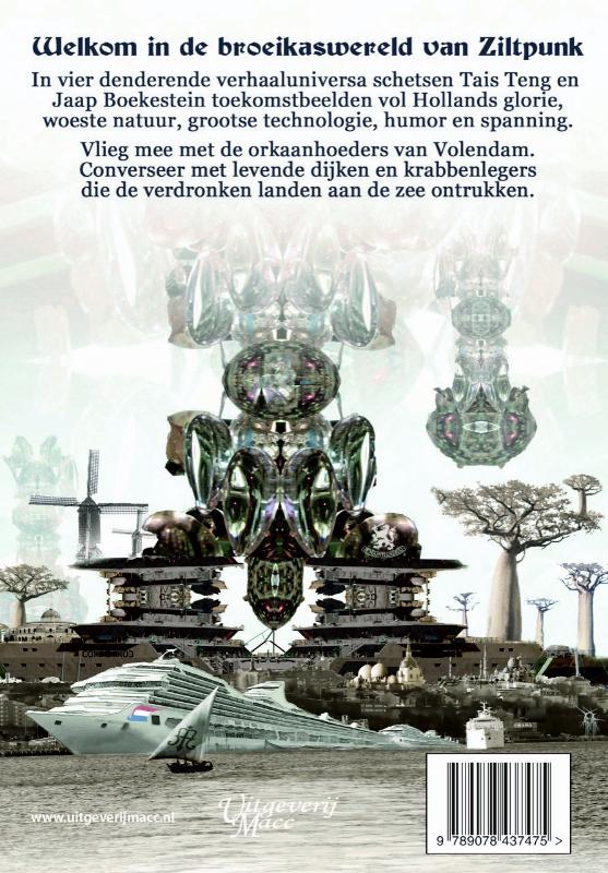 Achterkant van Orkaanhoeders en Dijkenfluisteraars