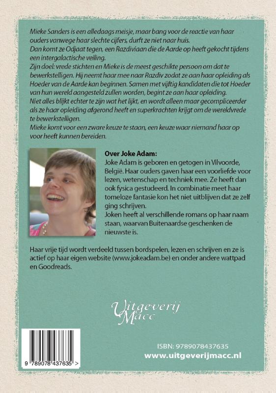 Achterkant van Buitenaardse Geschenken