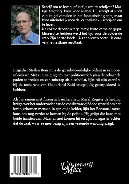 Achterkant van Als een leven botst