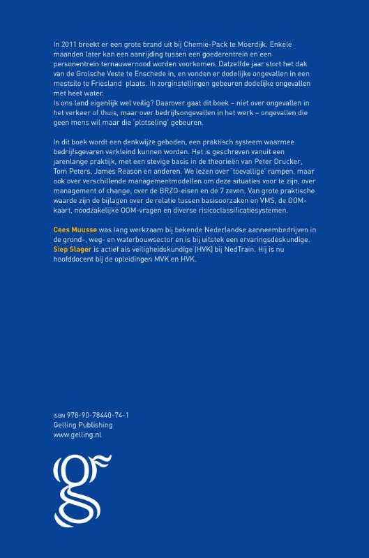 Achterkant van Omgaan met risico's