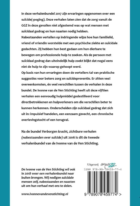 Achterkant van Vergelijkbaar leed, verschillende verhalen