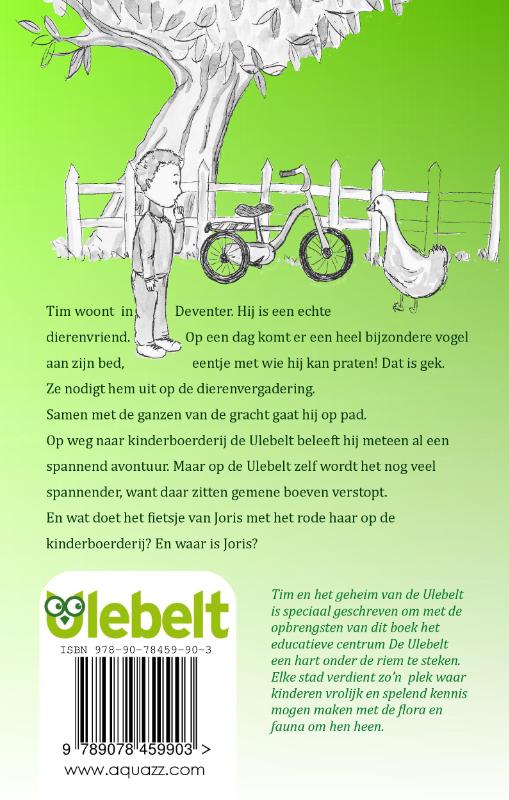 Achterkant van Tim en het geheim van de ulebelt