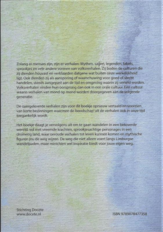 Achterkant van Op pad langs oude verhalen