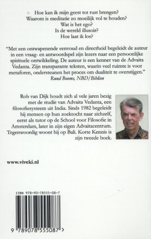 Achterkant van Korte Kennis
