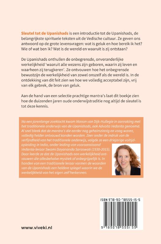 Achterkant van Sleutel tot de Upanishads