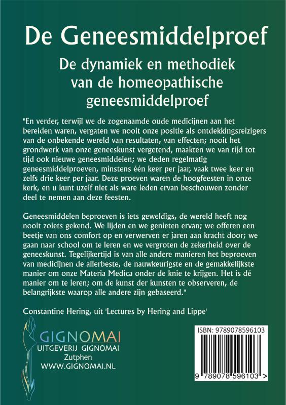 Achterkant van De geneesmiddelproef