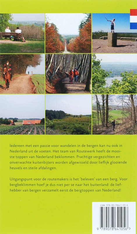 Achterkant van De mooiste bergwandelingen van Nederland