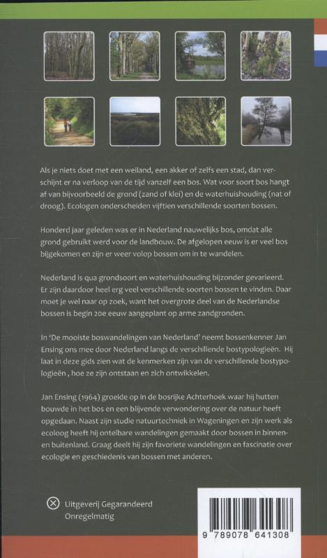 Achterkant van De mooiste boswandelingen van Nederland