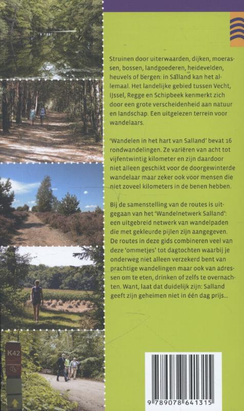 Achterkant van Wandelen in het hart van Salland
