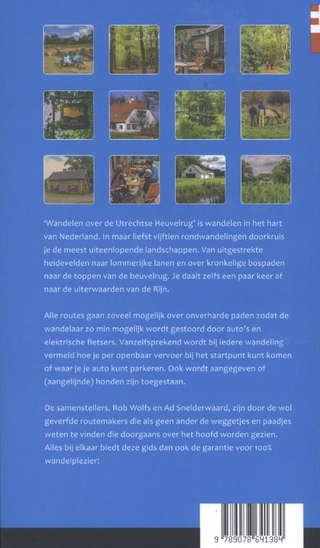 Achterkant van Wandelen over de Utrechtse Heuvelrug