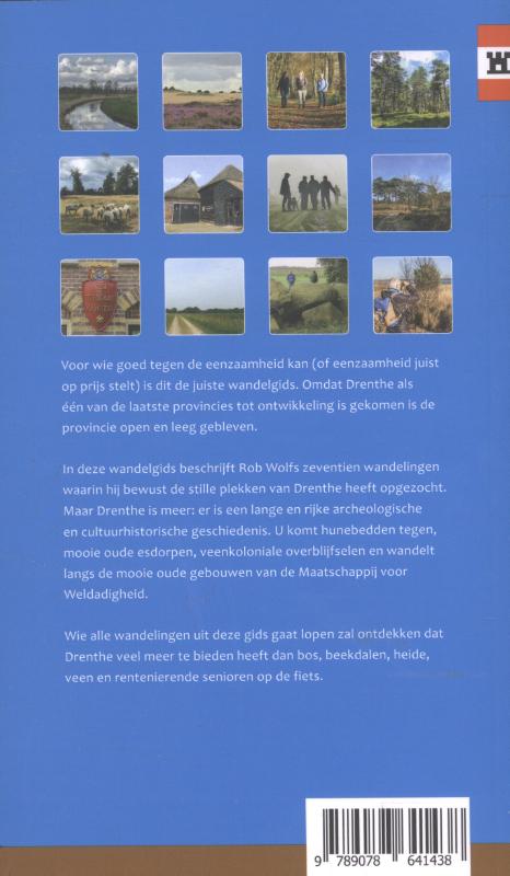 Achterkant van Dwalen door Drenthe