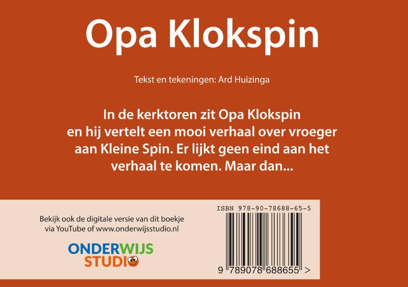 Achterkant van Opa Klokspin