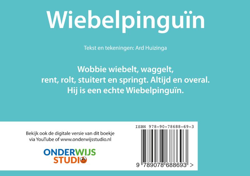 Achterkant van Wiebelpinguïn