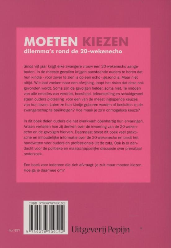Achterkant van Moeten kiezen