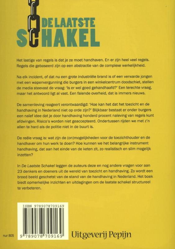 Achterkant van De laatste schakel