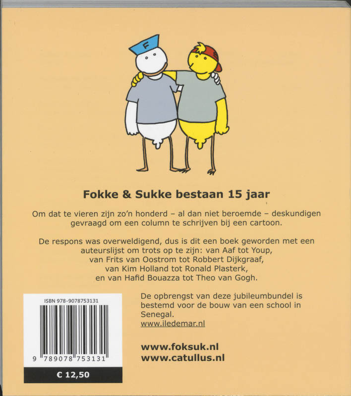 Achterkant van Fokke & Sukke kunnen het niet alleen