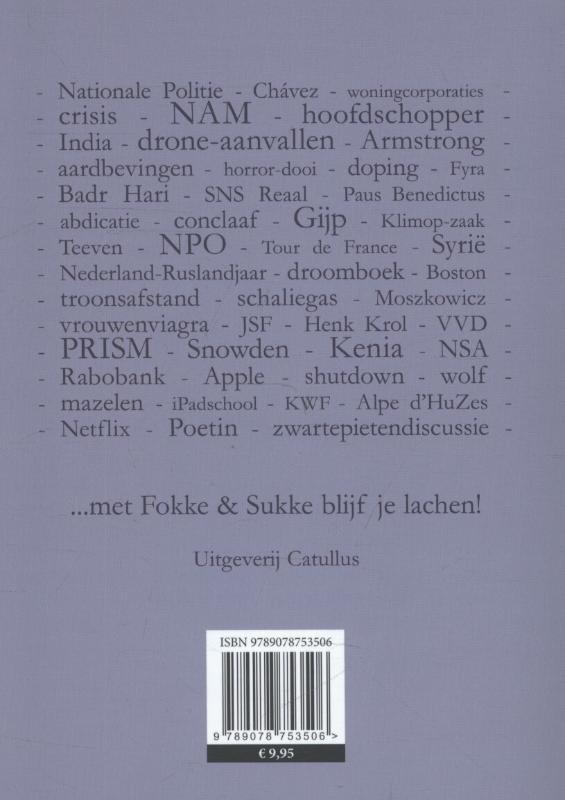 Achterkant van Het afzien van 2013