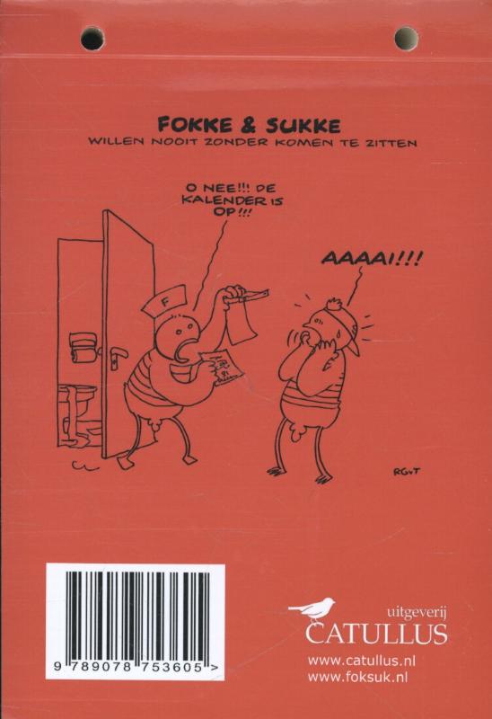 Achterkant van Scheurkalender 2014