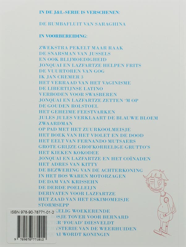 Achterkant van De rumbafluit van Saraghina