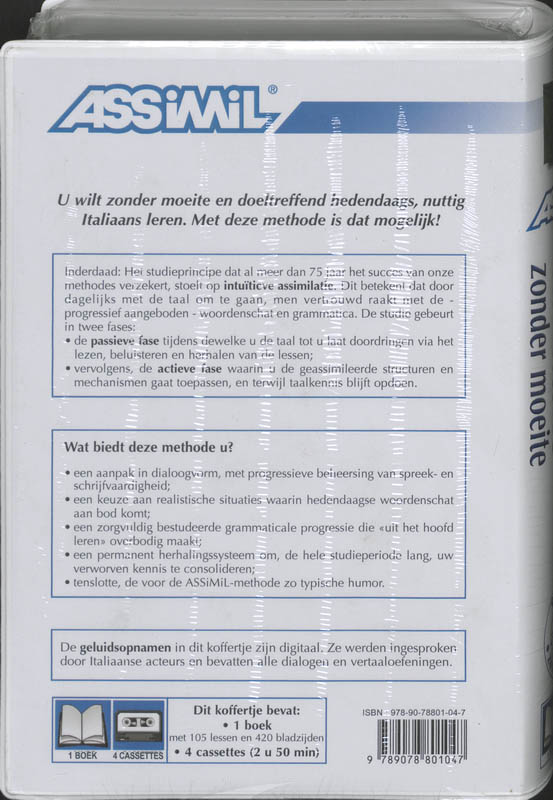 Achterkant van Nieuwe Italiaans zonder moeite