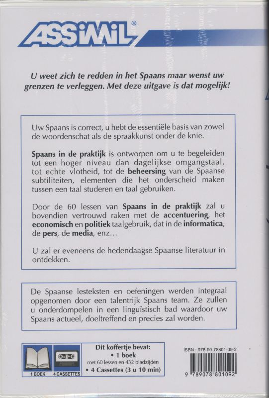 Achterkant van Spaans in de praktijk