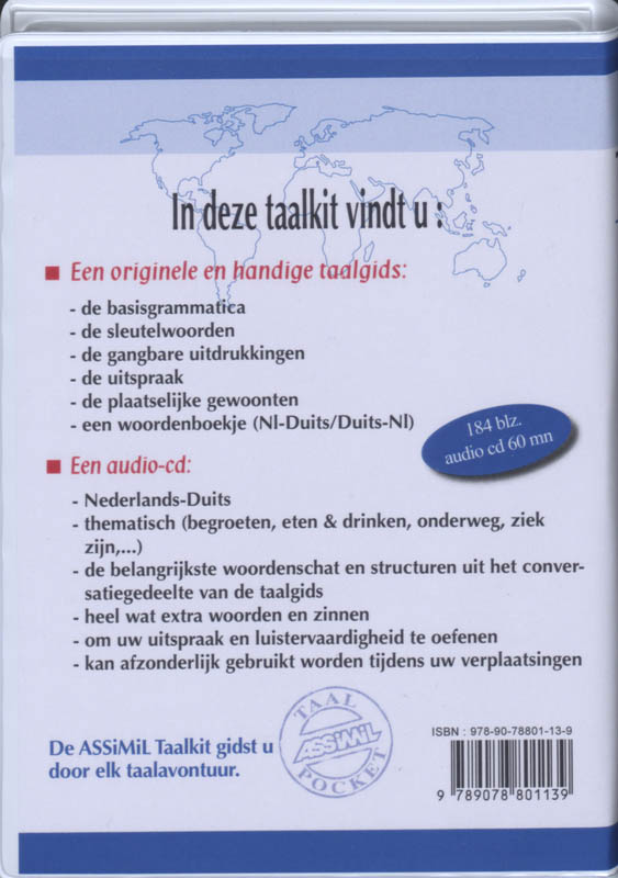Achterkant van Duits-taalkit