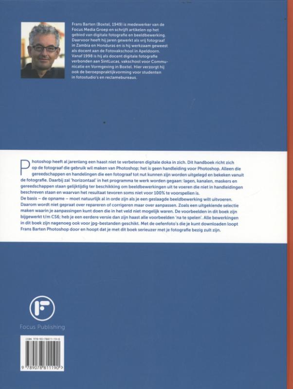 Achterkant van Handboek beeldbewerking in Photoshop