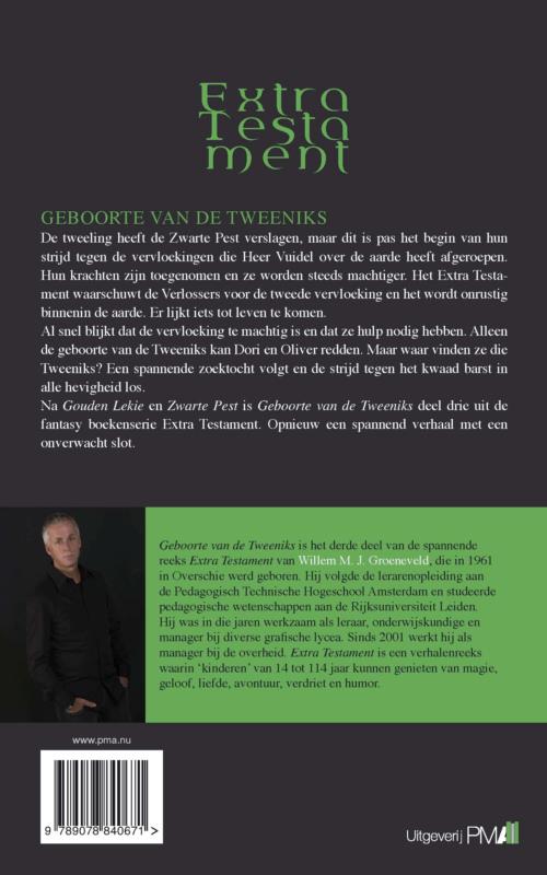 Achterkant van Geboorte van de Tweeniks