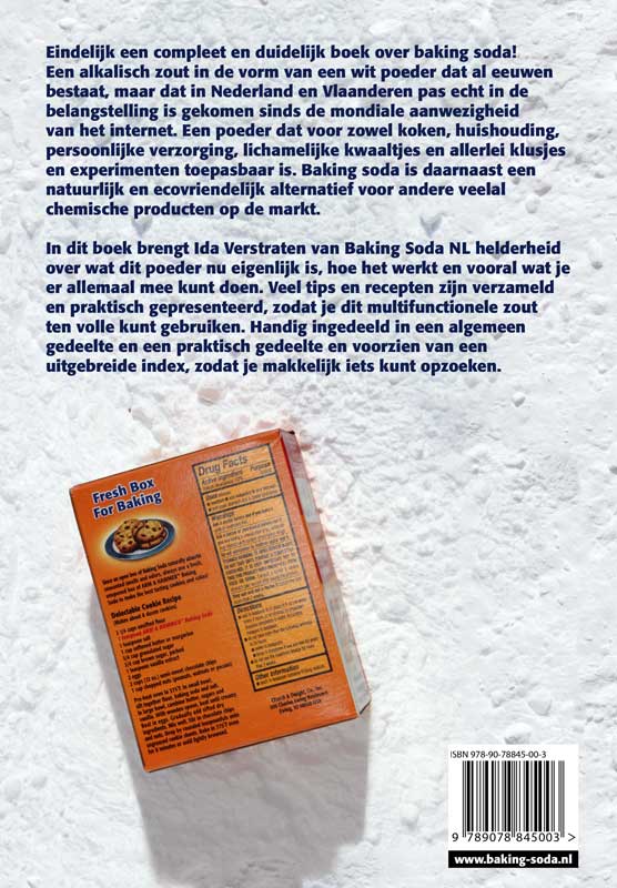 Achterkant van Handboek baking soda