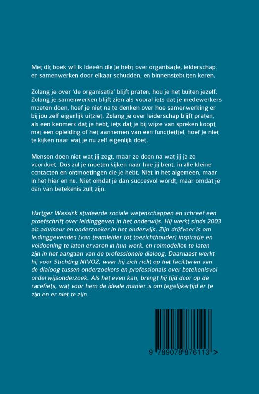 Achterkant van ® zijn als leider