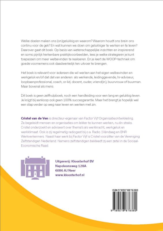 Achterkant van Fabels & Feiten over (werk)geluk