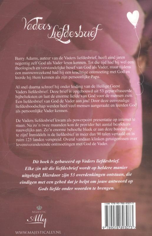 Achterkant van Vaders liefdesbrief