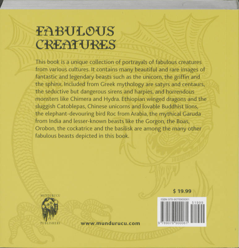 Achterkant van Fabulous Creatures