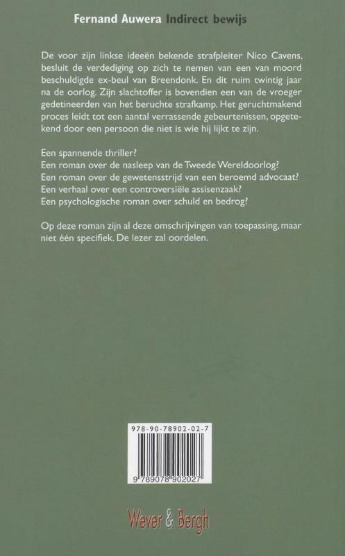 Achterkant van Indirect bewijs