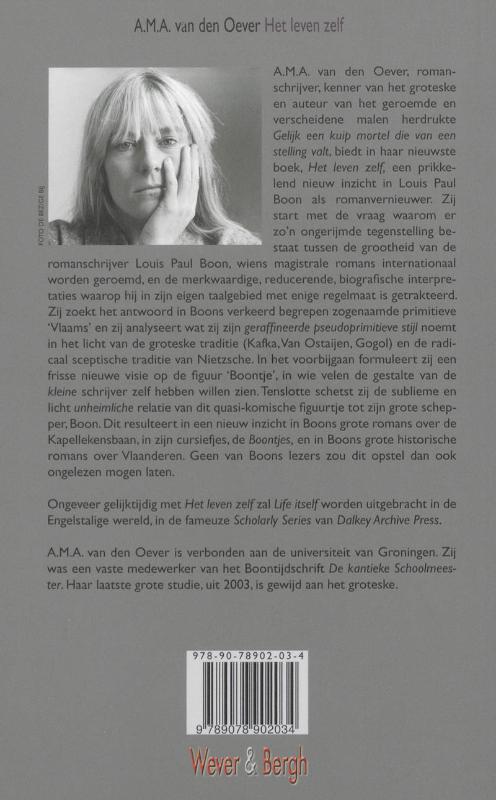 Achterkant van Het leven zelf