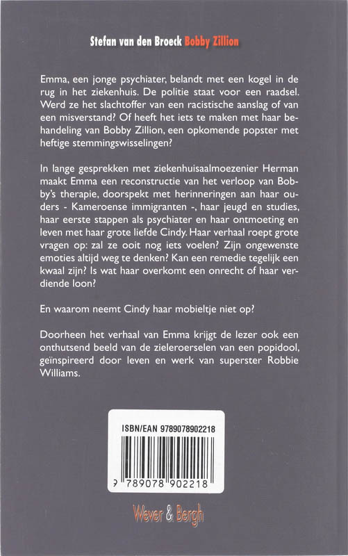 Achterkant van Bobby Zillion