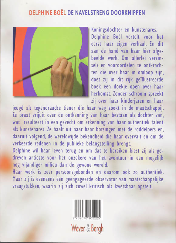 Achterkant van De navelstreng doorknippen
