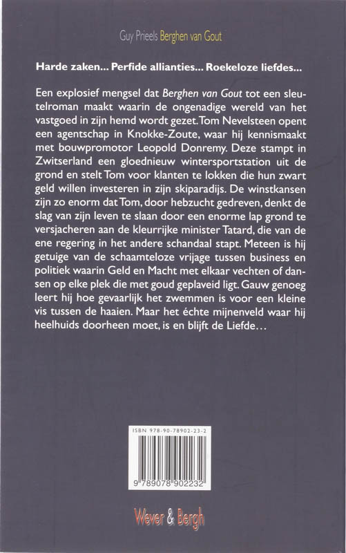 Achterkant van Berghen van Gout