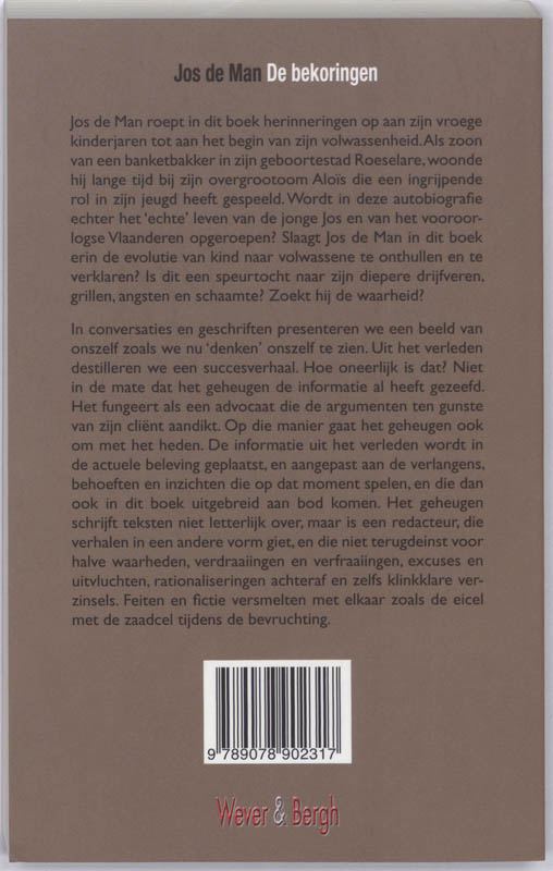 Achterkant van De bekoringen