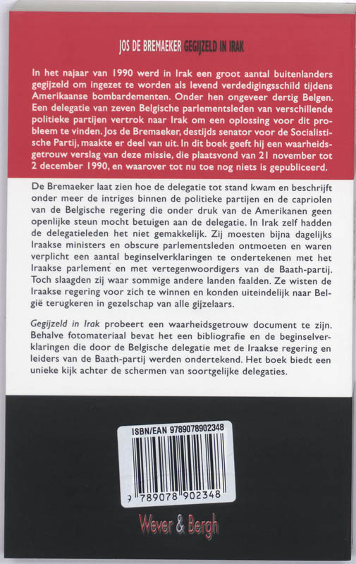 Achterkant van Gegijzeld in Irak