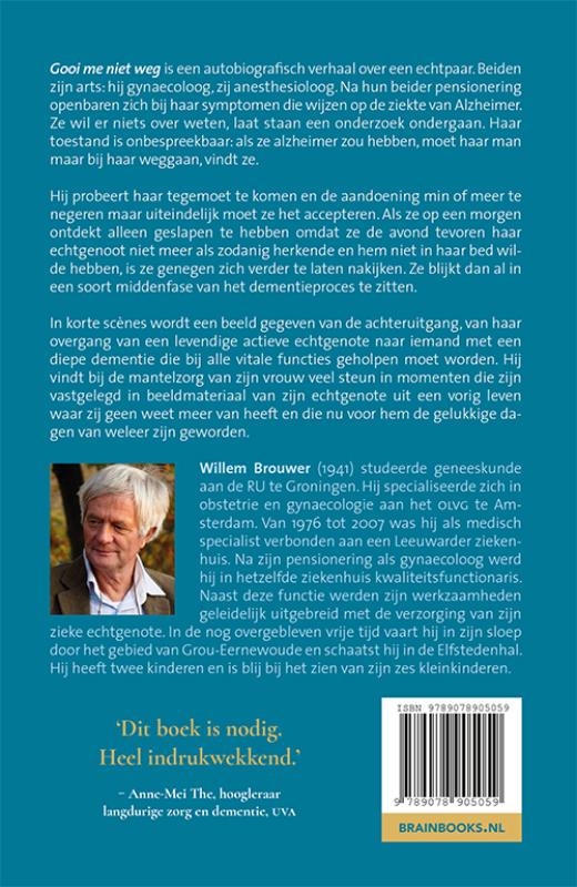 Achterkant van Gooi me niet weg