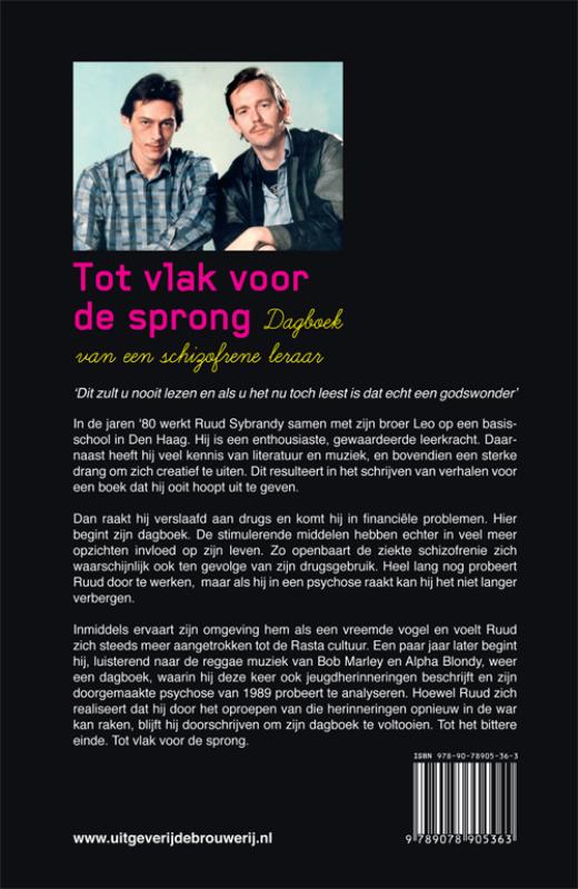 Achterkant van Tot vlak voor de sprong