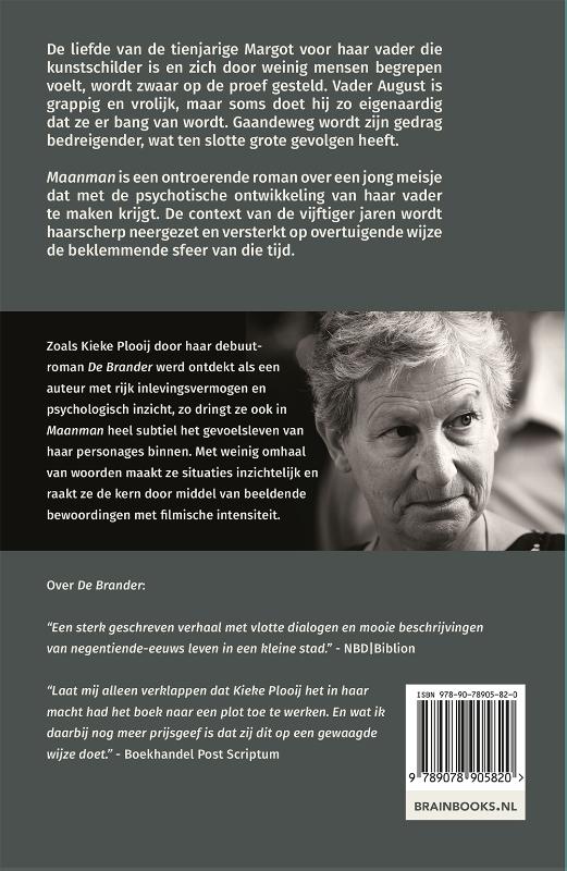 Achterkant van Maanman