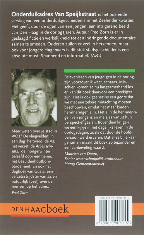 Achterkant van Onderduikadres Van Speijkstraat