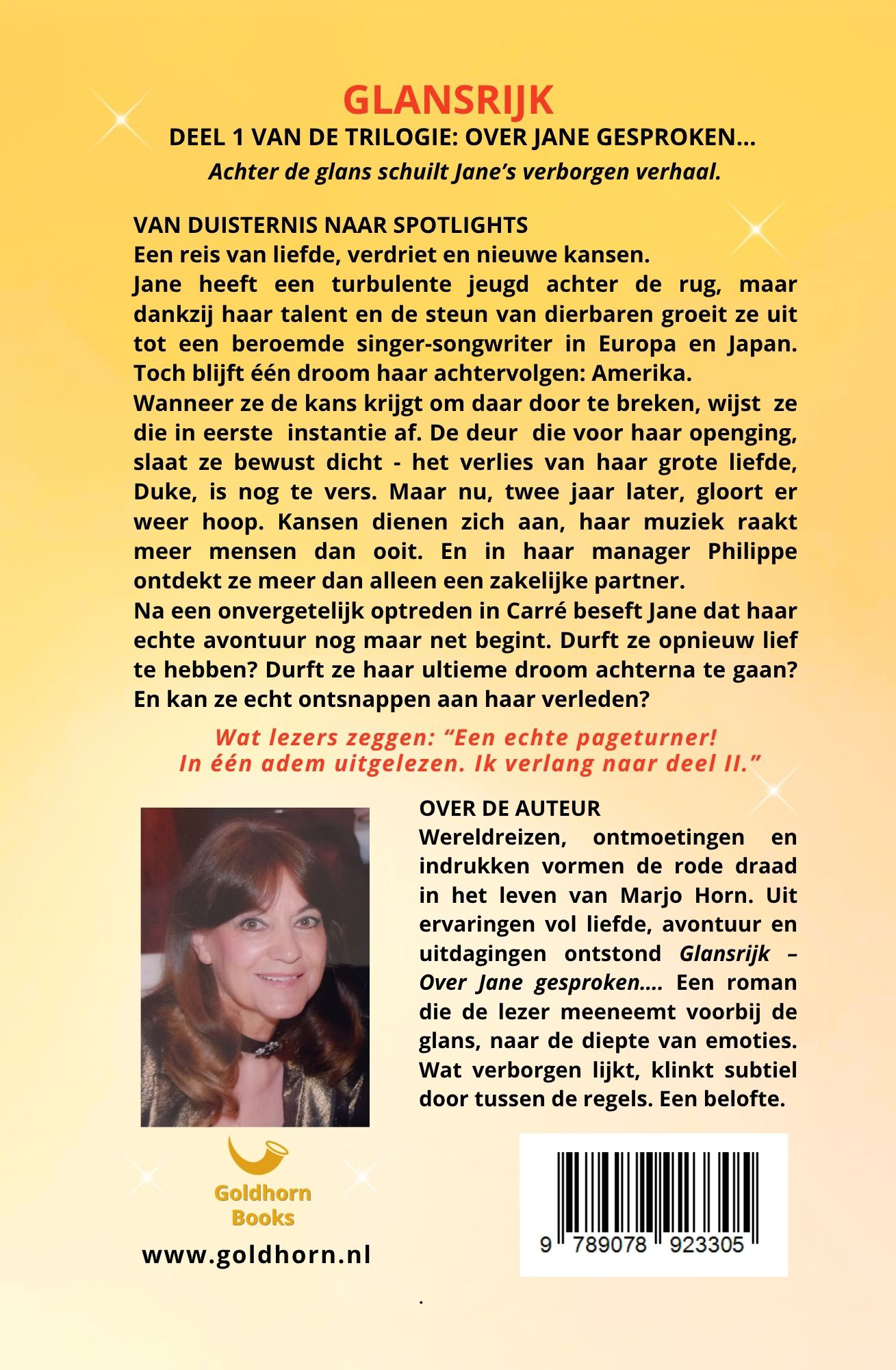 Achterkant van GLANSRIJK
