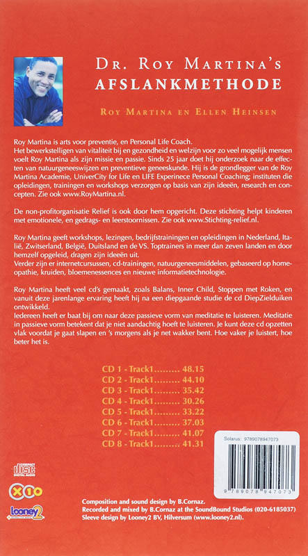 Achterkant van Afslankmethode 8 CD's