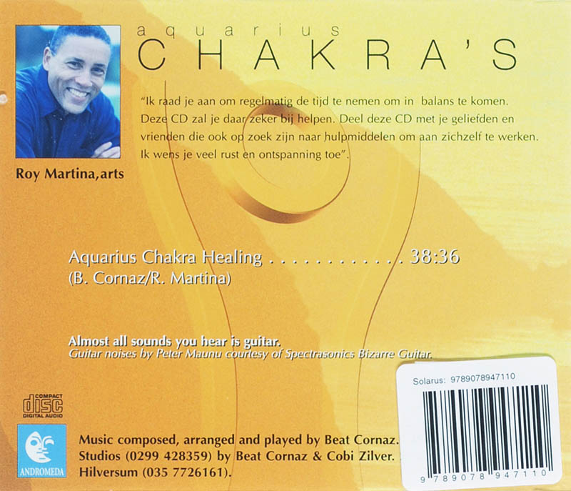Achterkant van Aquarius Chakra's
