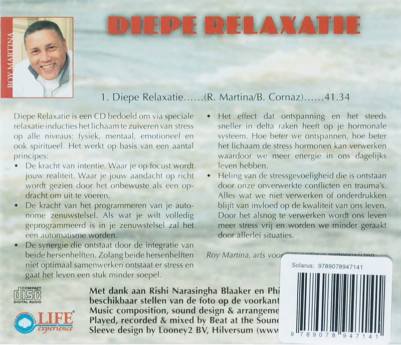 Achterkant van Diepe Relaxatie